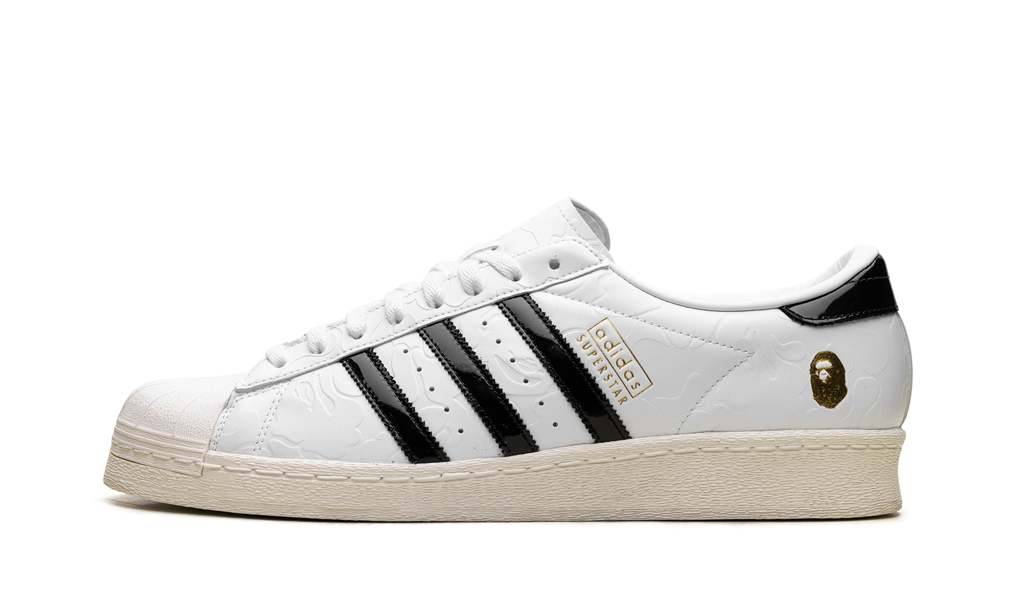 Tnis adidas Superstar Vintage x Bape Branco e Preto Conforto e estilo COP CLUB Tnis adidas Superstar Vintage x Bape Branco e Preto Conforto e estilo COP CLUB