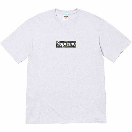 Camiseta Supreme "Box Logo Camo" Cinza