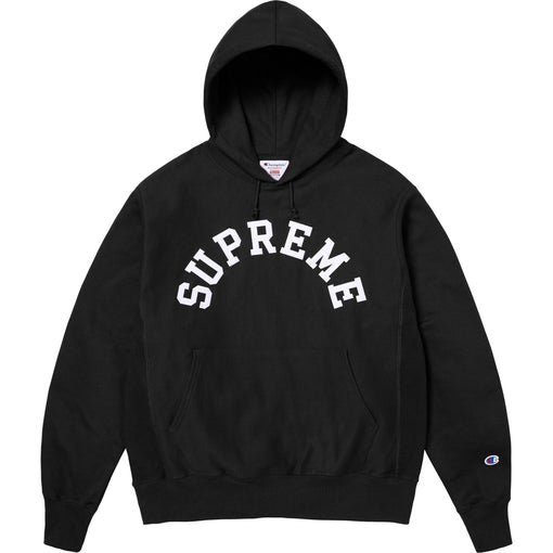 Moletom Supreme x Champion Hooded Sweatshirt "Black" Preto