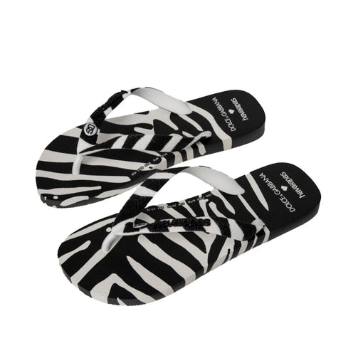 Chinelo Havaianas x Dolce & Gabbana "Zebra" Preto/Branco