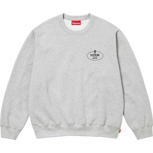 Moletom Supreme Crewneck "Crest" Cinza