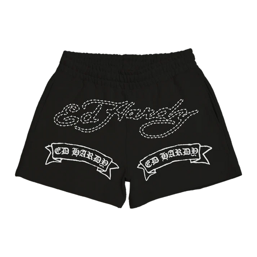 Shorts Ed Hardy Two Headed Snake "Black" Preto