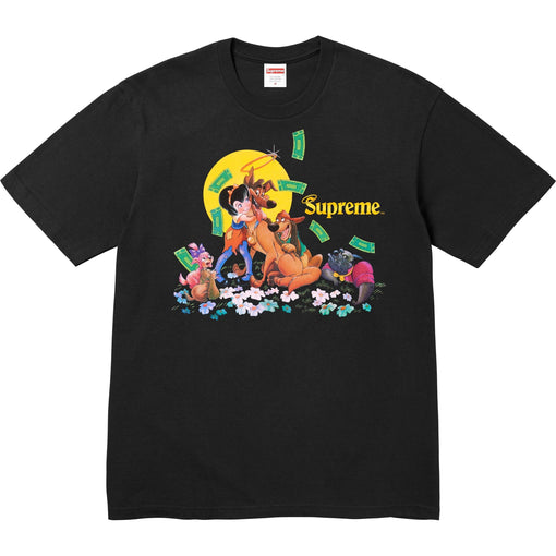 Camiseta Supreme All Dogs Go To Heaven FW25 "Black" Preto