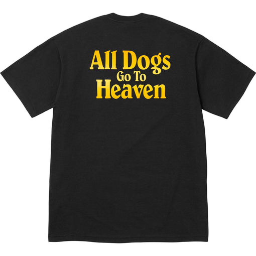 Camiseta Supreme All Dogs Go To Heaven FW25 "Black" Preto