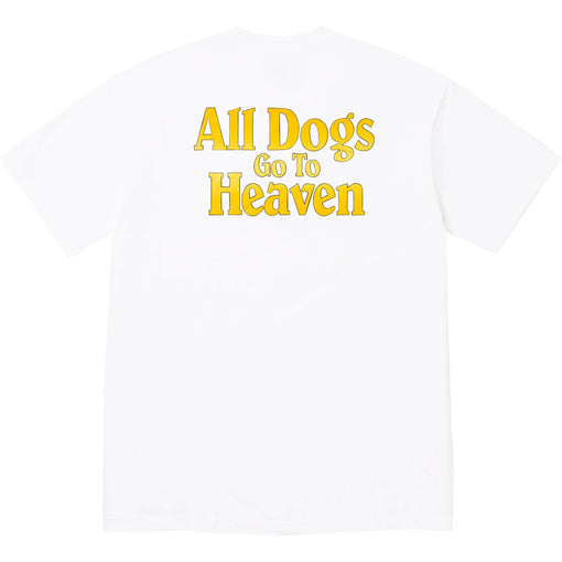 Camiseta Supreme All Dogs Go To Heaven FW25 "White" Branco