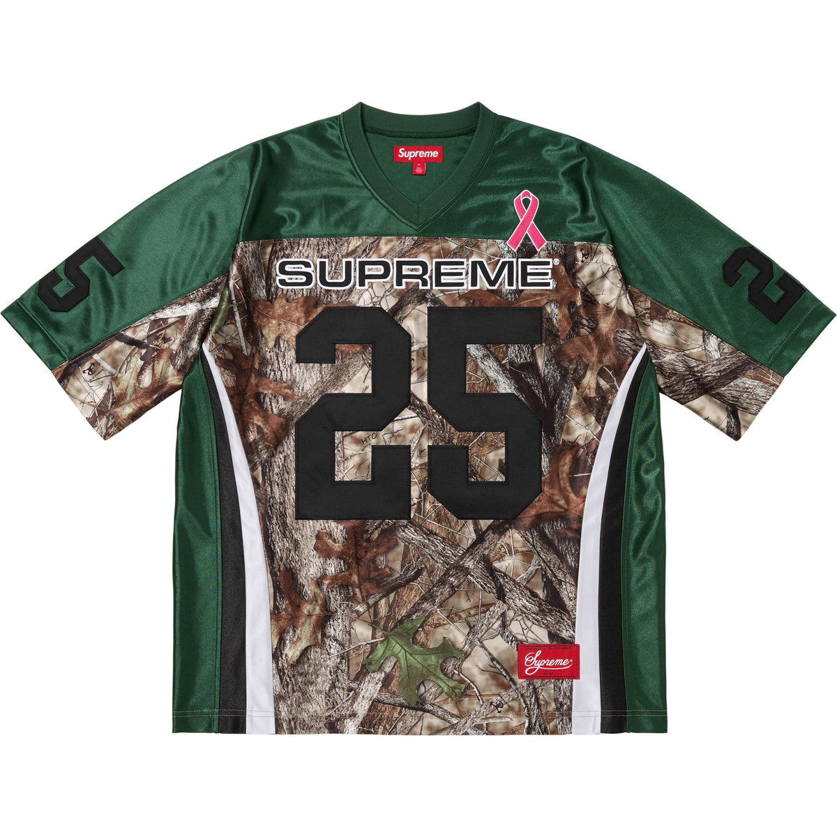 Camisa Supreme Breast Cancer Awareness Football Jersey FW25 "Green" Verde