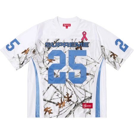 Camisa Supreme Breast Cancer Awareness Football Jersey FW25 "White" Branco