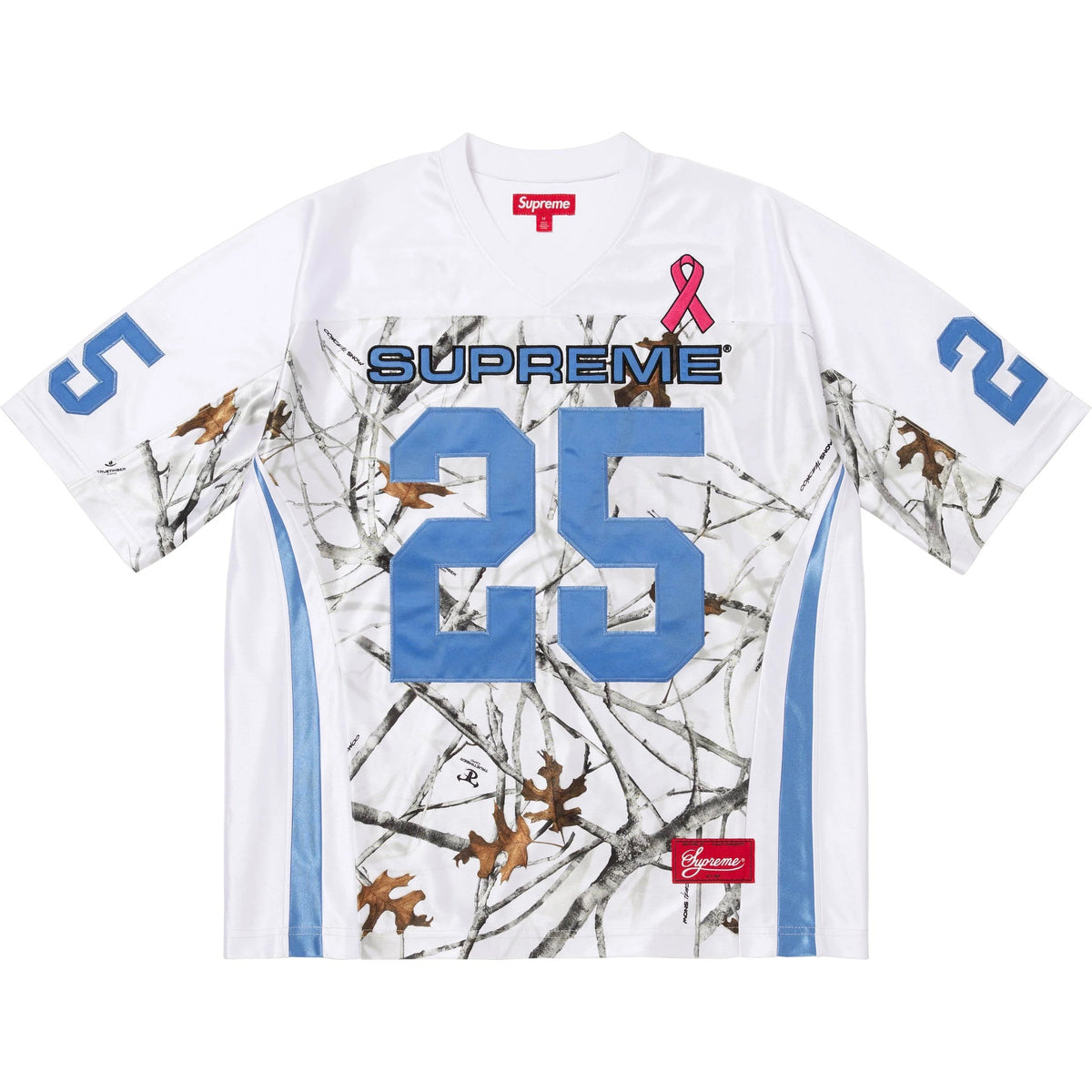 Camisa Supreme Breast Cancer Awareness Football Jersey FW25 "White" Branco