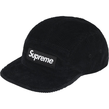 Boné Supreme Corduroy FW25 "Black" Preto