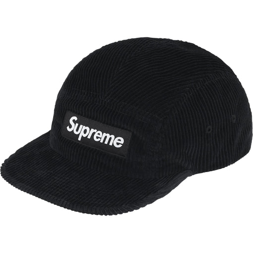 Boné Supreme Corduroy FW25 "Black" Preto