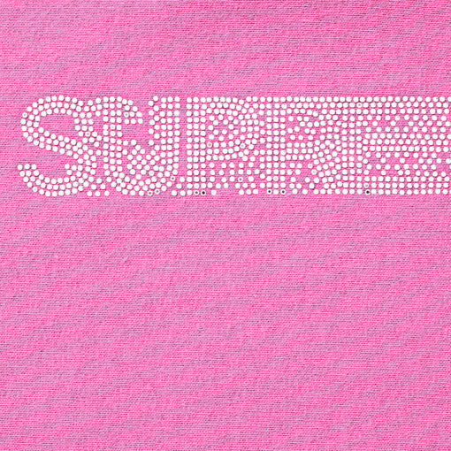 Moletom Supreme x Swarovski Motion Logo Hooded FW25 "Pink" Rosa