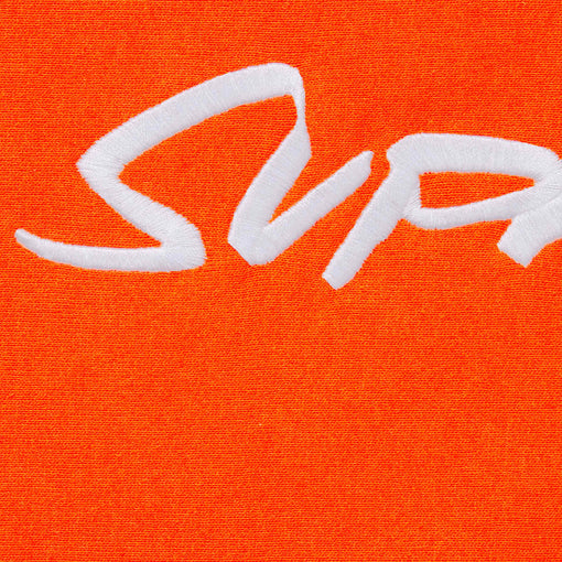 Moletom Supreme x Futura Script Logo "Orange" Laranja