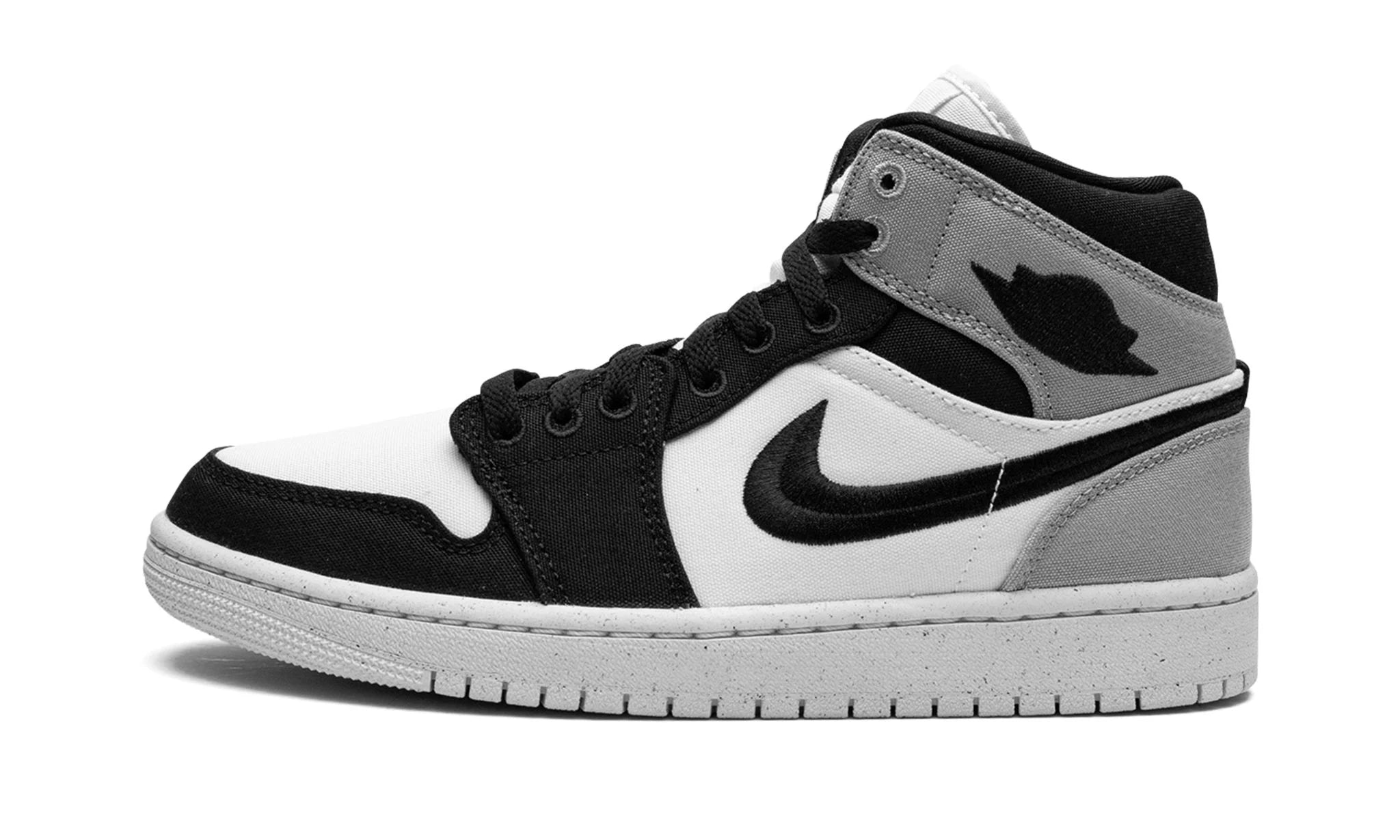 Air jordan 1 mid online grey black