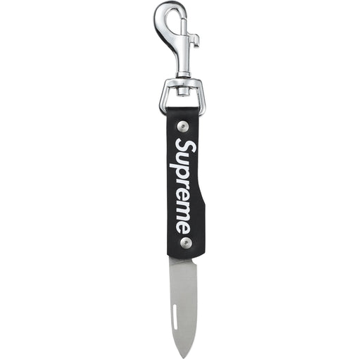 Chaveiro Supreme Leather Clip Knife "Black" Preto