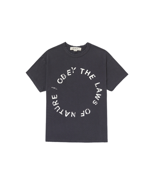 Camiseta Piet "I Obey Fitted" Preto