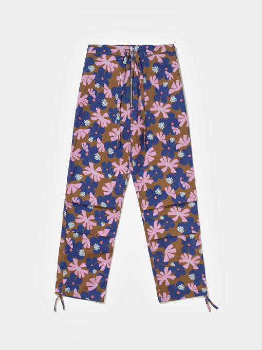 Calça Piet "Flower Cotton Twill Trousers" Multicolor