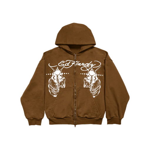 Moletom Ed Hardy Light Shot "Brown" Marrom