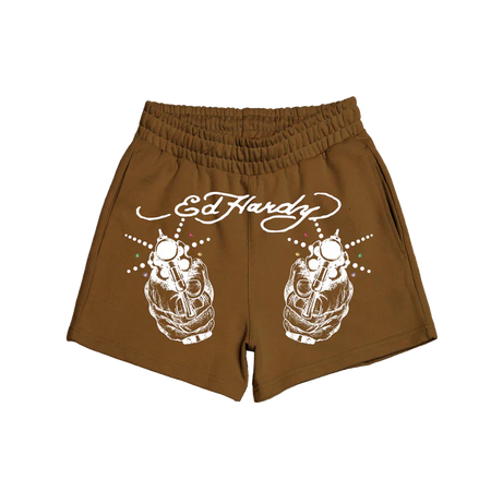 Shorts Ed Hardy Light Shot "Brown" Marrom