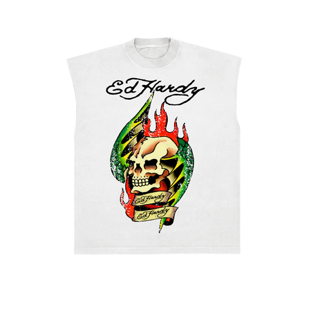 Regata Ed Hardy Skull "White" Branco