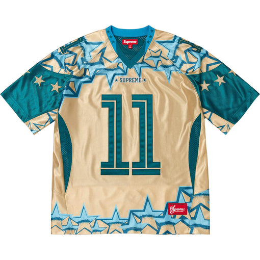 Camisa Jersey Supreme "Stars Football" Dourado