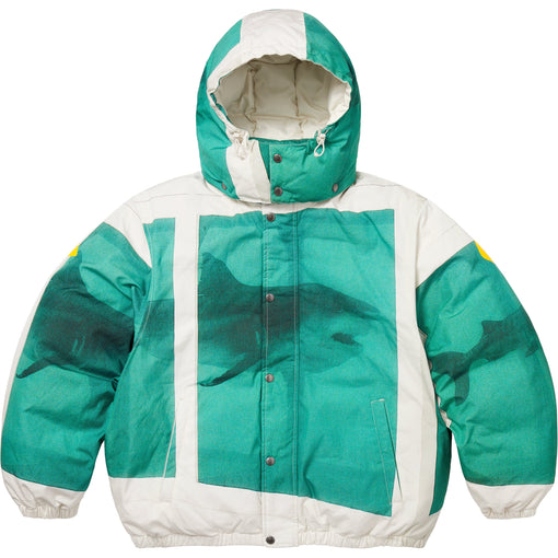 Jaqueta Supreme x Damien "Hirst Down Puffer" Verde