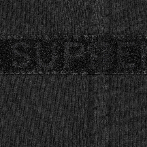 Moletom Supreme x Marithé + François Girbaud "Zip Up Hooded Sweatshirt" Preto