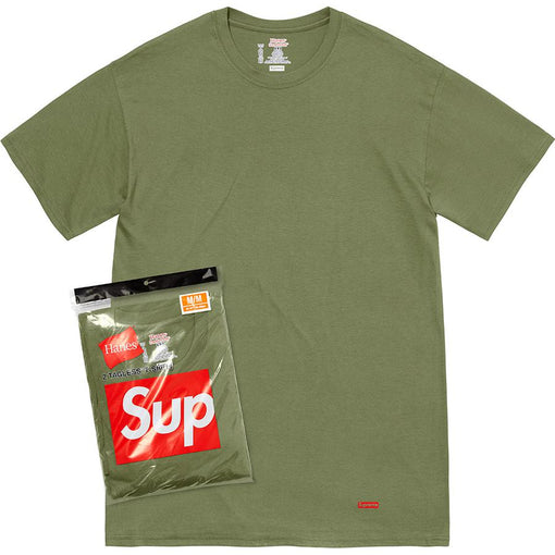Pack Camiseta "Supreme x Hanes" Verde