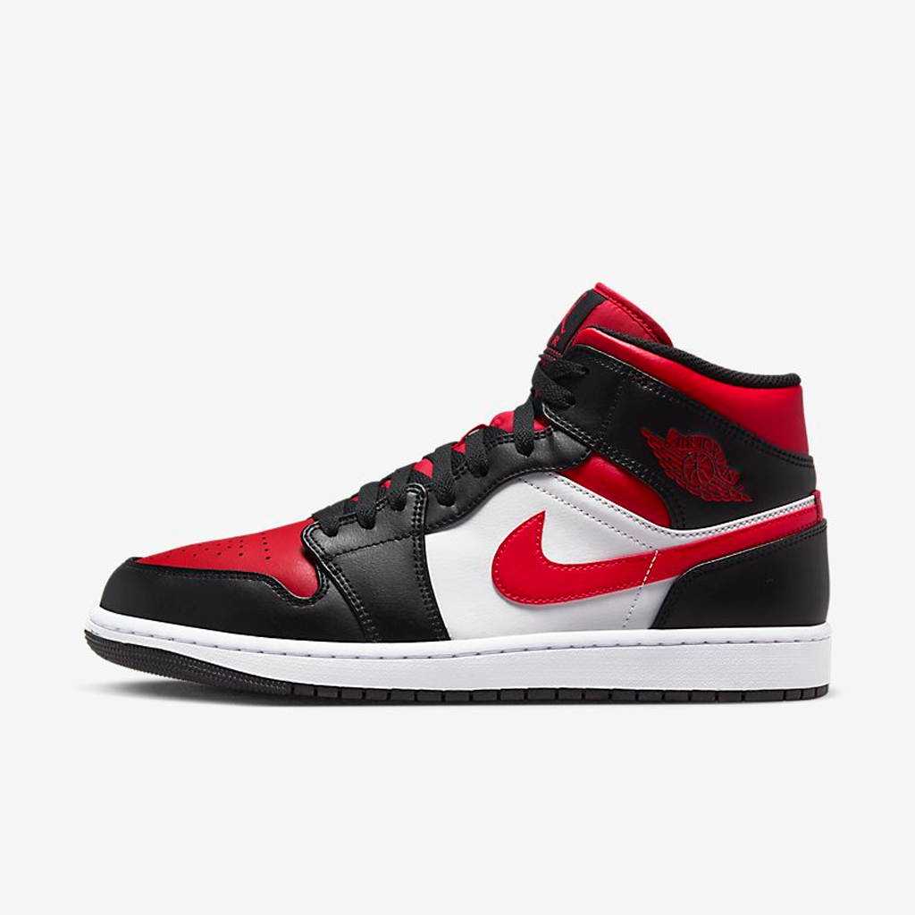Air jordan 1 red black deals toe