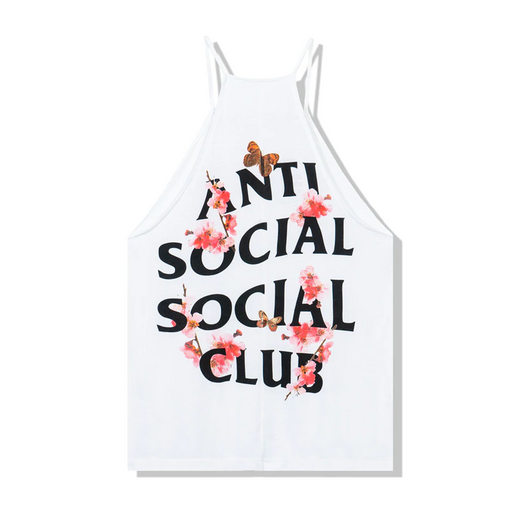 Regata Feminina Anti Social Social Club "Boogie Board" Branco