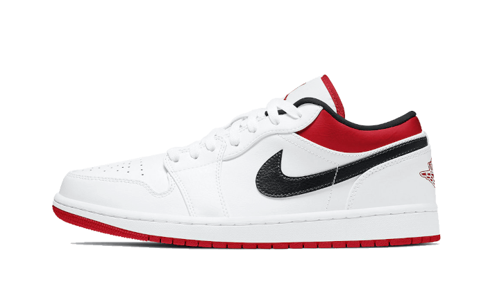 Tênis Air Jordan 1 Low Gs "White Gym Red" Branco/Vermelho