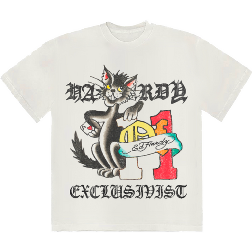 Camiseta Exclusiviist 1of1 x Ed Hardy "Ace of Spades" Off White
