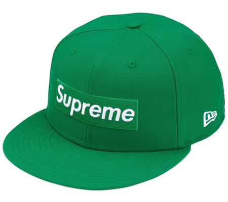 Boné Supreme SS26 x New Era "Rings Box Logo" Verde