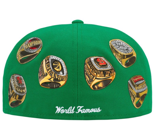 Boné Supreme SS26 x New Era "Rings Box Logo" Verde