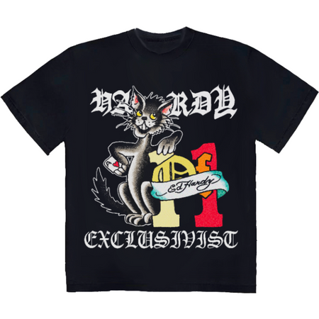 Camiseta Exclusiviist 1of1 x Ed Hardy "Ace of Spades" Preto