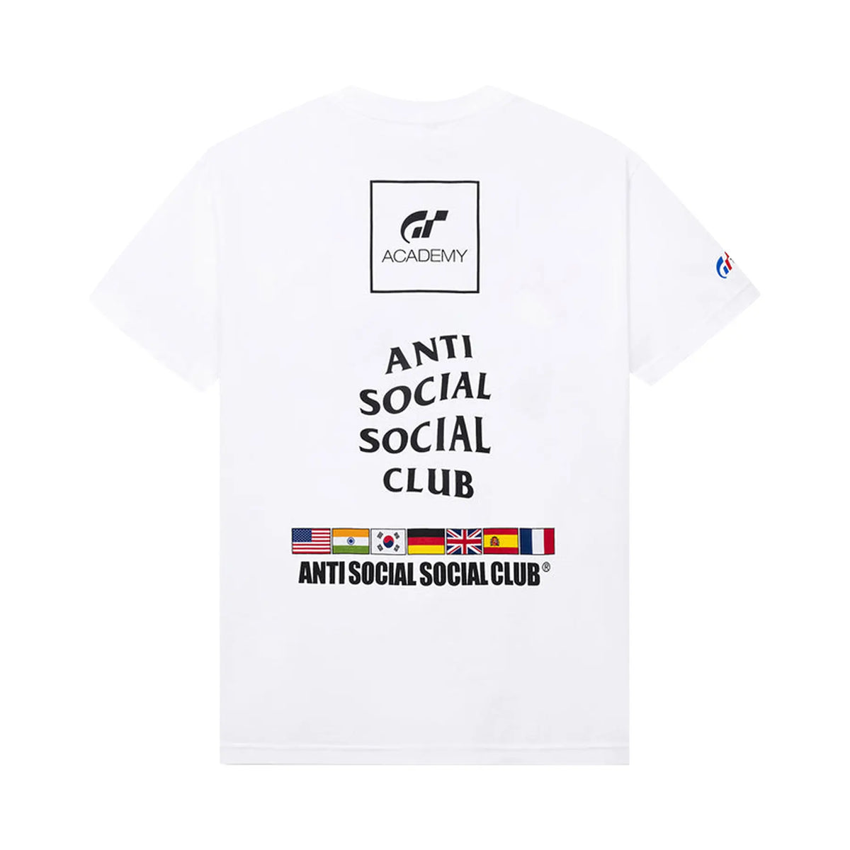 Camiseta ASSC Anti Social Social Club x Gran Turismo Flag "White" Branco