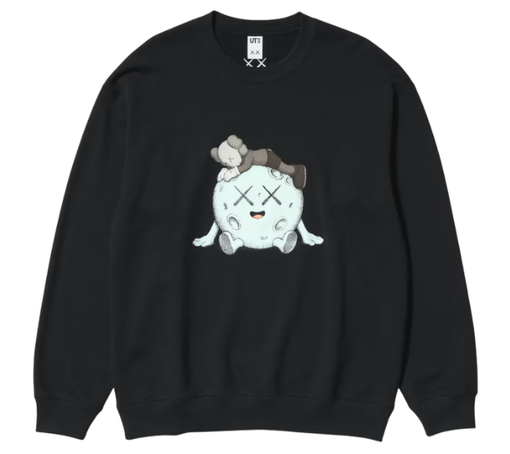 Moletom KAWS x Uniqlo "Universe Sweatshirt" Preto