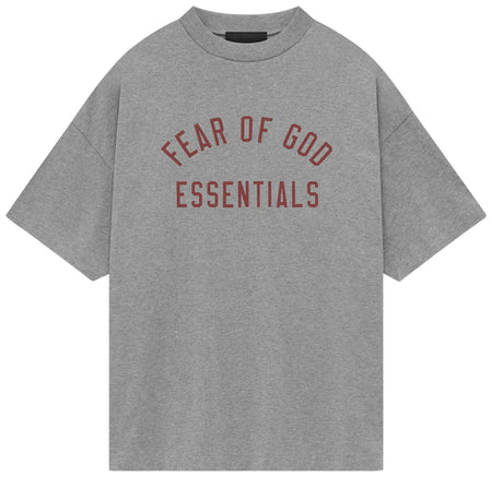 Camiseta Fear of God Essentials Jersey Crewneck Tee FW24 "Dark Heather" Cinza