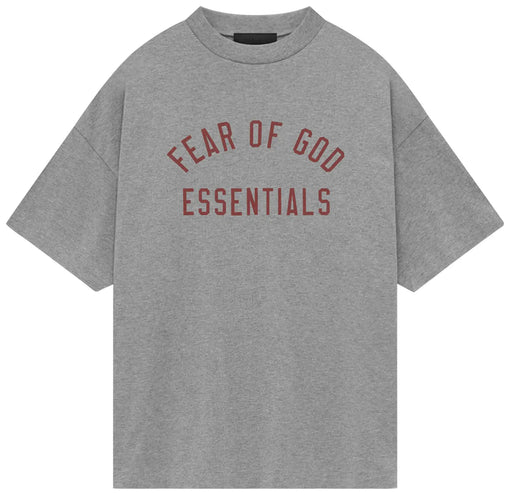 Camiseta Fear of God Essentials Jersey Crewneck Tee FW24 "Dark Heather" Cinza