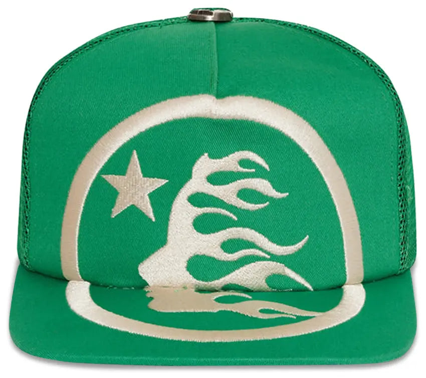 Boné Hellstar Big Log Trucker Snapback Hat Verde