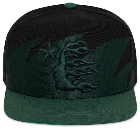 Boné Hellstar SharkTeeth Snapback Hat Preto/Verde