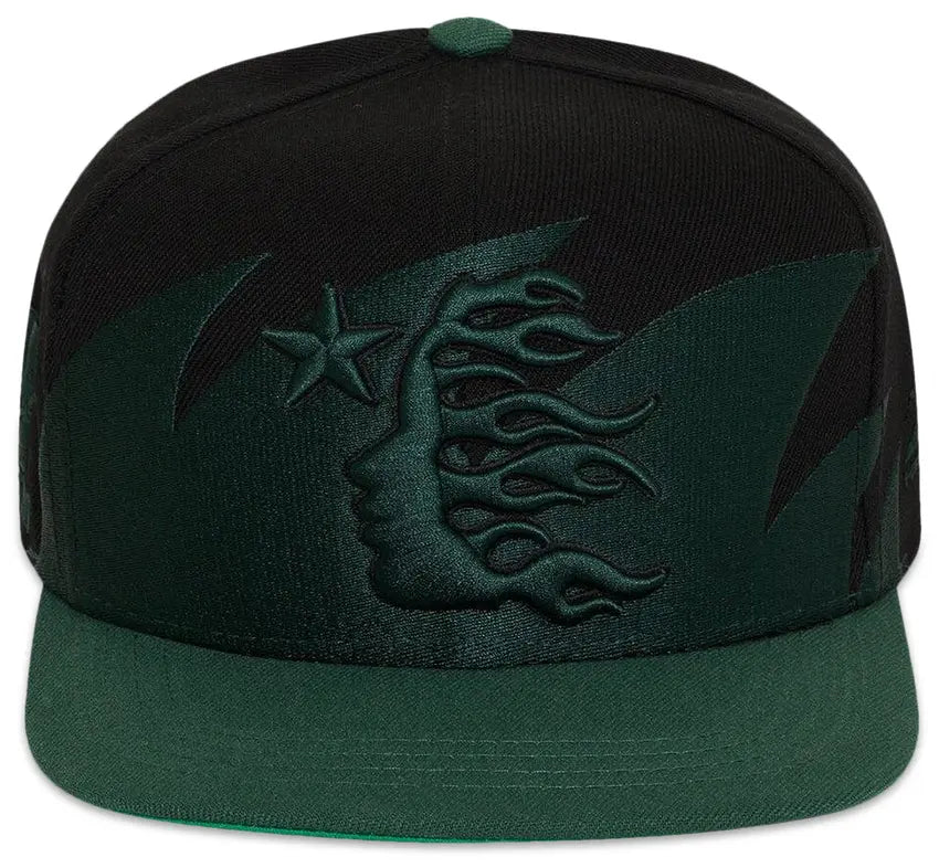 Boné Hellstar SharkTeeth Snapback Hat Preto/Verde