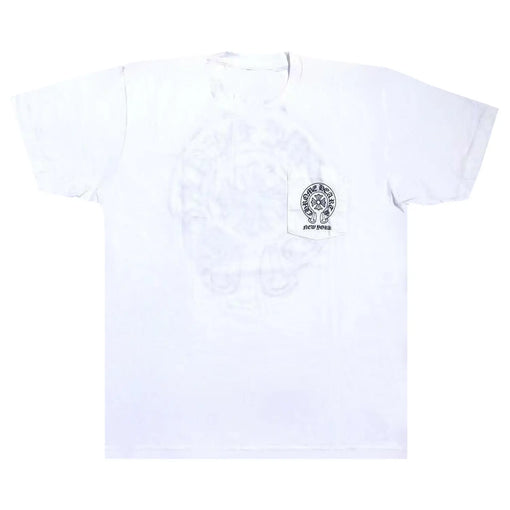 Camiseta Chrome Hearts "New York Horseshoe Pocket" Branco