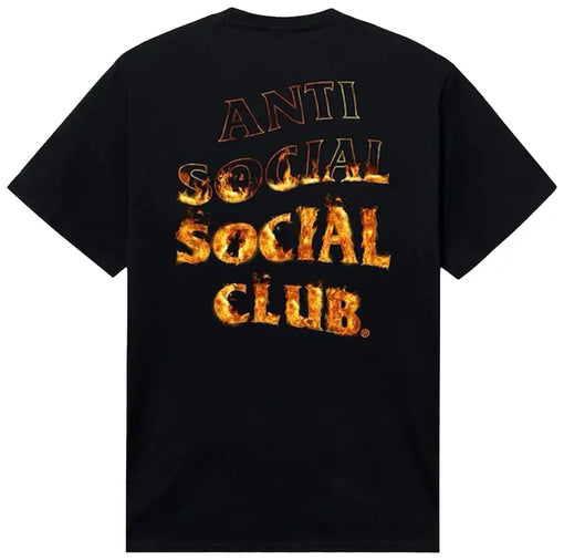 Camiseta ASSC Anti Social Social Club "A Fire Inside" Preto