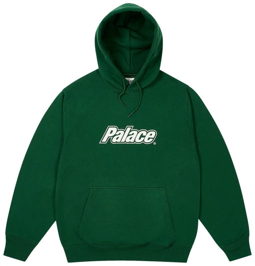 Moletom Palace Border Logo FW24 "Racey Green" Verde