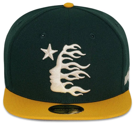 Boné Hellstar Baseball Fitted Verde Amarelo