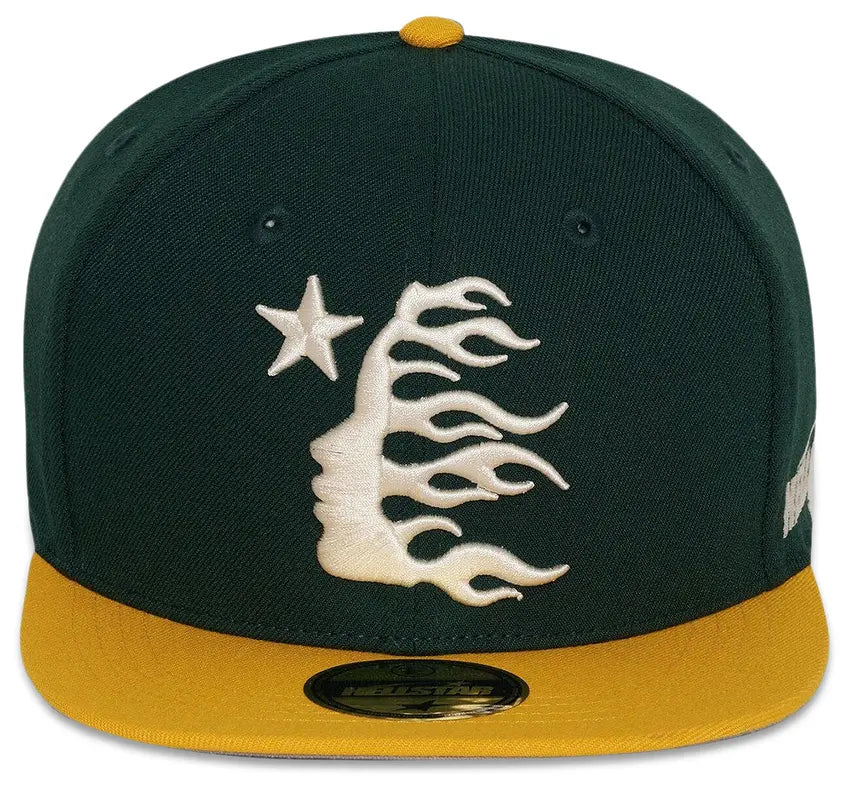 Boné Hellstar Baseball Fitted Verde Amarelo