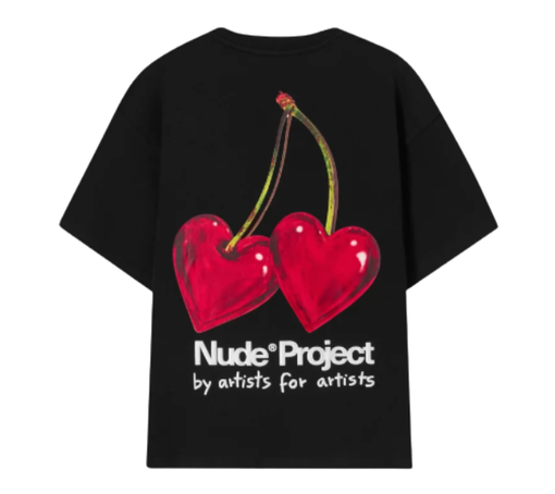 Camiseta Nude Project "Juicy Cherry" Preto