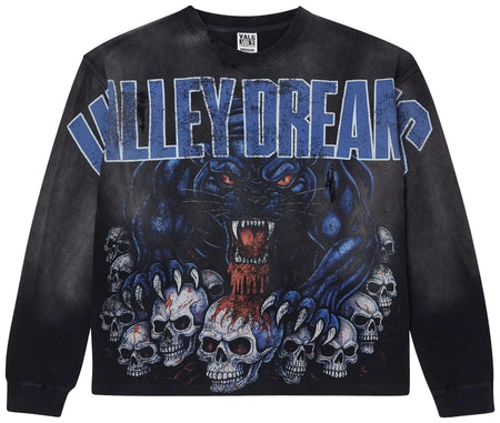 Camiseta Manga Longa Vale Forever Big Panther Thermal "Grey" Cinza Estonado