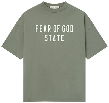Camiseta Fear of God Essentials 90's Fit T-Shirt FW25 "Moss" Verde