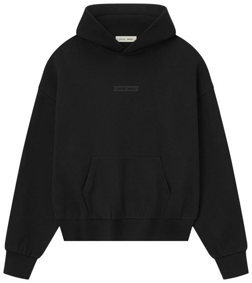 Moletom Fear of God Essentials Classic Fleece Hoodie SS25 "Jet Black" Preto